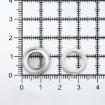 Люверсы металл ⌀8.0 мм (внутр.), h=4.2 мм, внешн. ⌀14.5 мм, никель, 100 шт, BIG