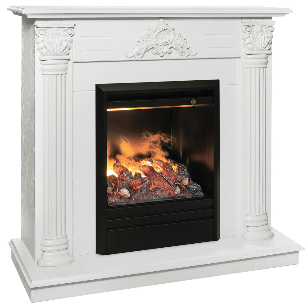 Каминокомплект Real Flame Stefania WT-F614 с очагом 3D Olympic