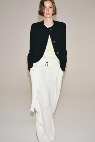 ZARA КУРТКА С ПУГОВИЦАМИ — ZW COLLECTION, ЧЕРНЫЙ