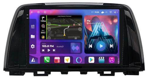 Магнитола для Mazda 6 GJ 2012-2014 - FarCar BM3012M-2K монитор 9.5" 2K QLED на Android 14, Быстрая, CarPlay, 4G SIM-слот