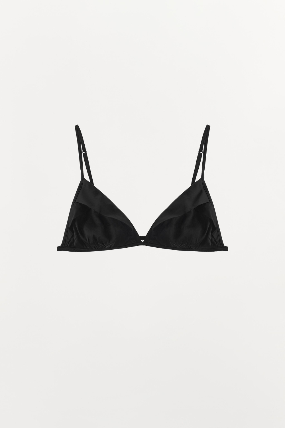 ГЛАДКИЙ БЮСТГАЛЬТЕР С ТРЕУГОЛЬНЫМИ ЧАШКАМИ И СКЛАДКАМИ — ZARA