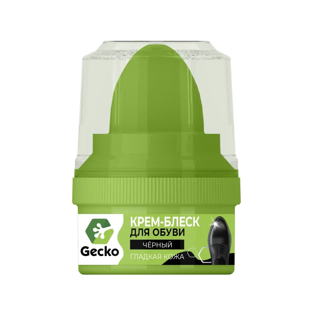 Крем-блеск «GECKO» черный 60 мл.