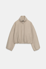 БОМБЕР ИЗ МЯГКОЙ ТКАНИ — ZARA