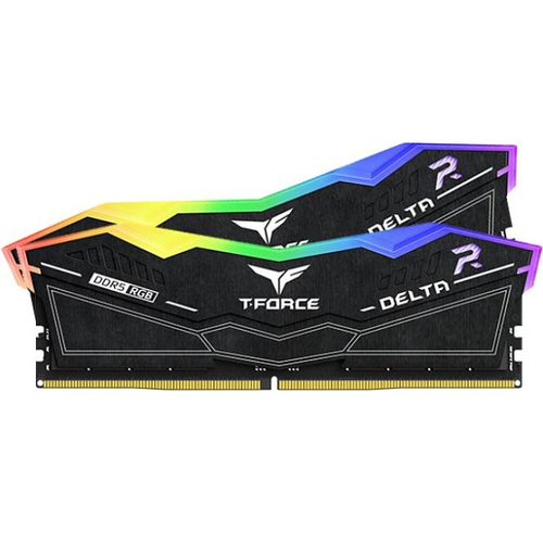 Модуль памяти DIMM DDR5 64Gb, 6000Mhz, 2x32Gb, Team Group T-FORCE DELTA RGB Black (FF3D564G6000HC38JDC01)