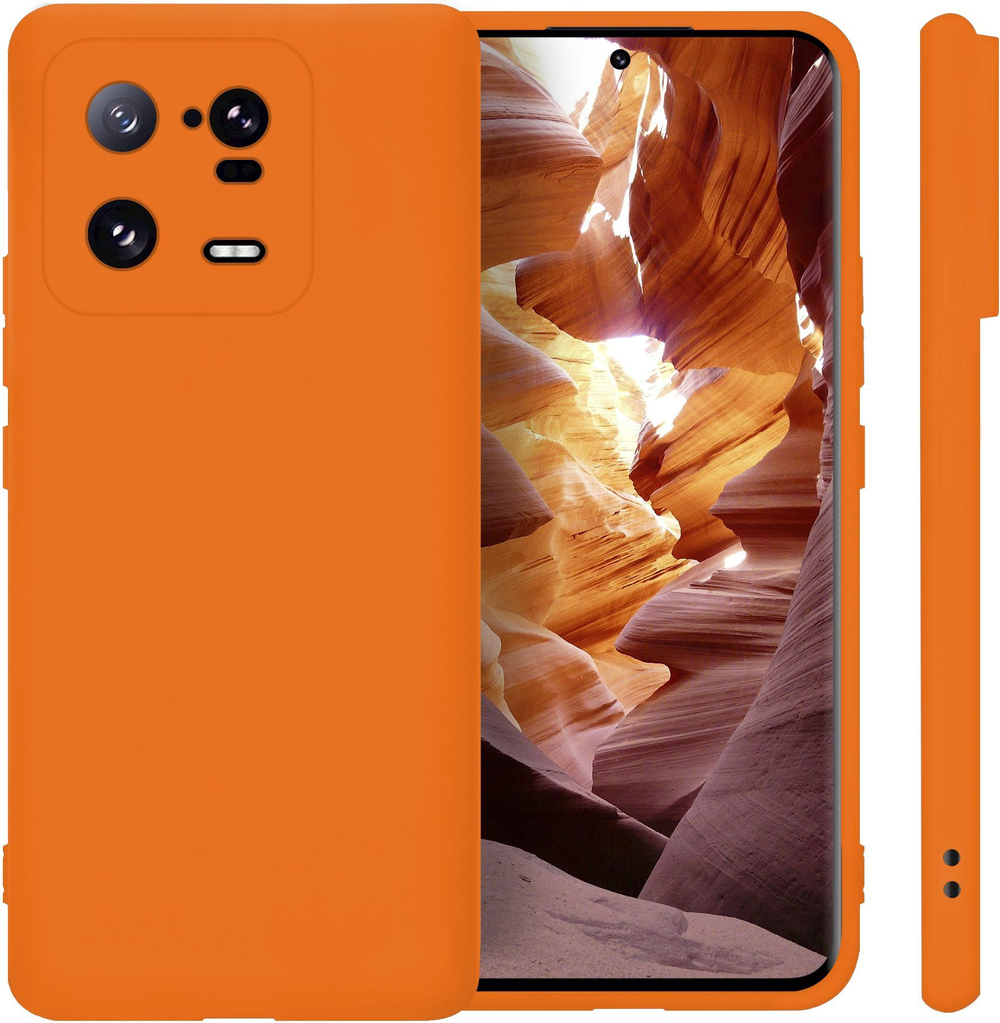 Мягкий Soft Touch чехол из силикона для XIAOMI 13 PRO с бархатной подкладкой