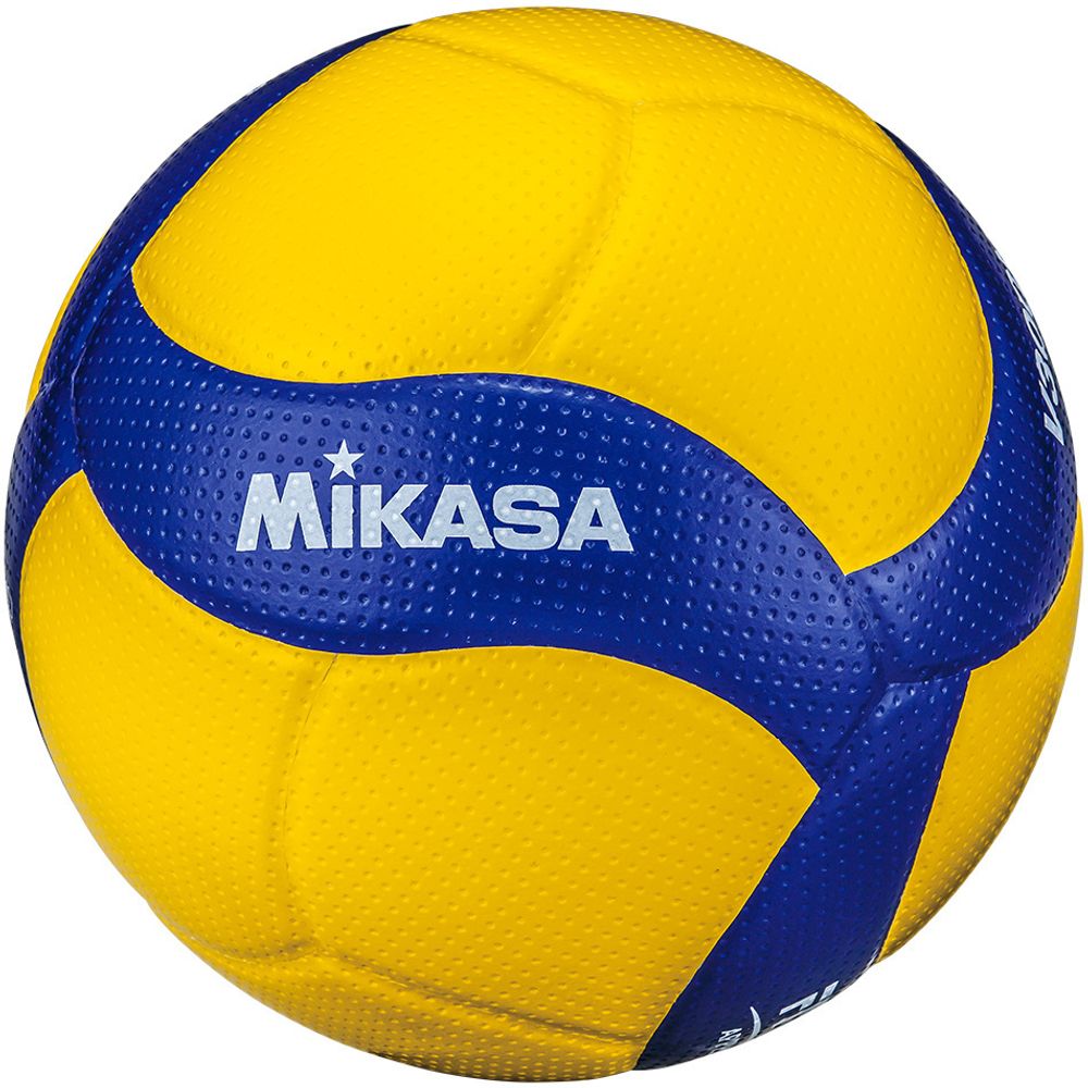 Мяч волейбольный Mikasa V300W, желтый, синий, размер 5