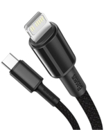 Кабель-зарядка Type-C на Lightning Baseus High Density Braided 20W 1м (CATLGD-01) черный