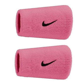 Напульсник теннисный Nike Swoosh Double Wide 2P - pink carnation