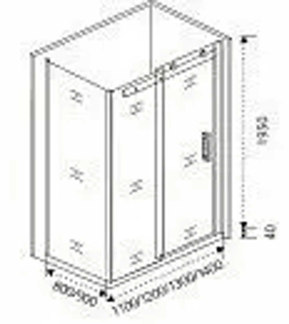 Душевой уголок Bas Altair WTW-120-C-CH 120*90*195 с поддоном