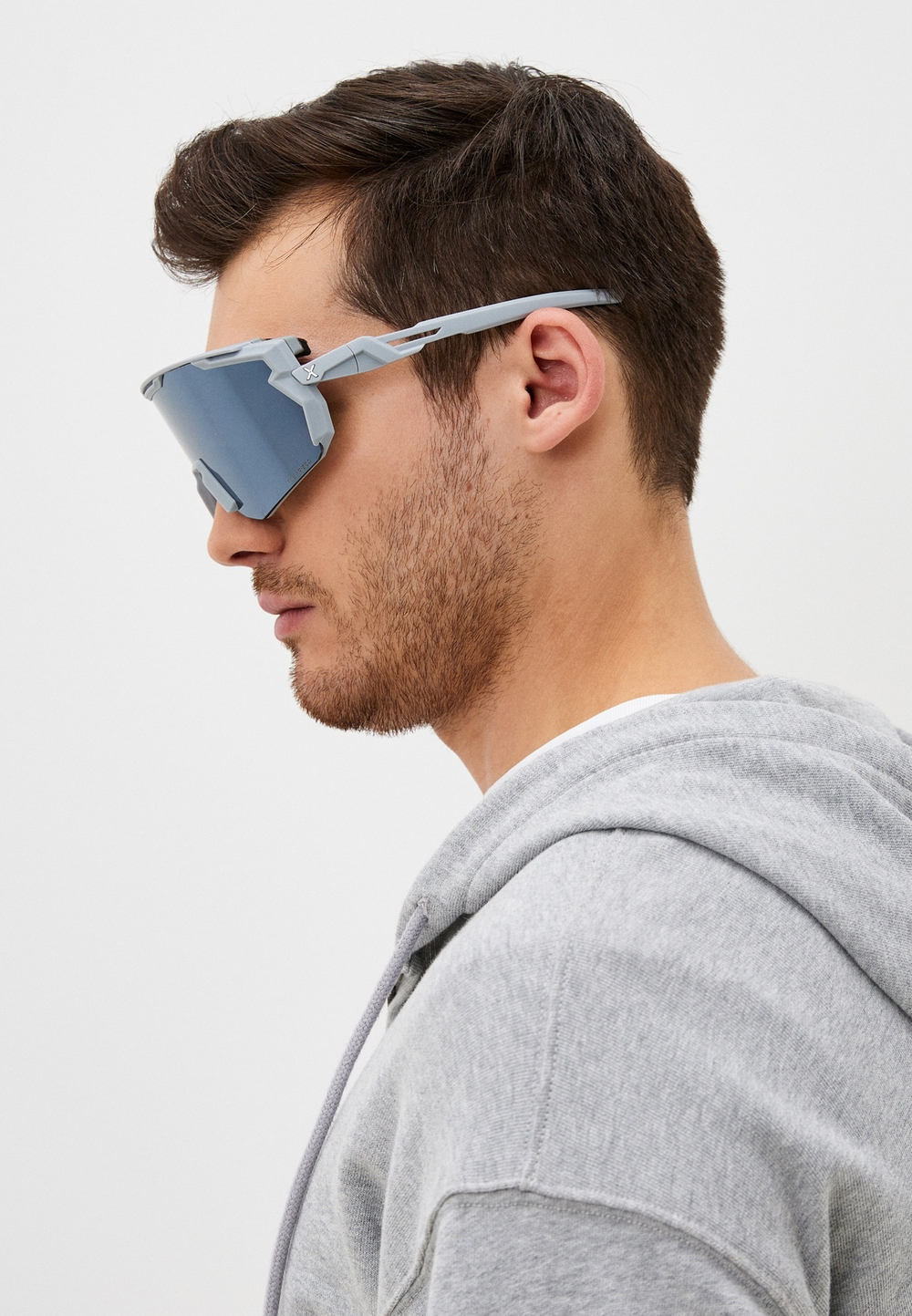 Спортивные очки HILX Samurai / Matt Solid Grey / Black Mirror Polarized Lens + Clear Lens