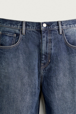 ДЖИНСЫ TAPERED WIDE FIT В ПОЛОСКУ — ZARA