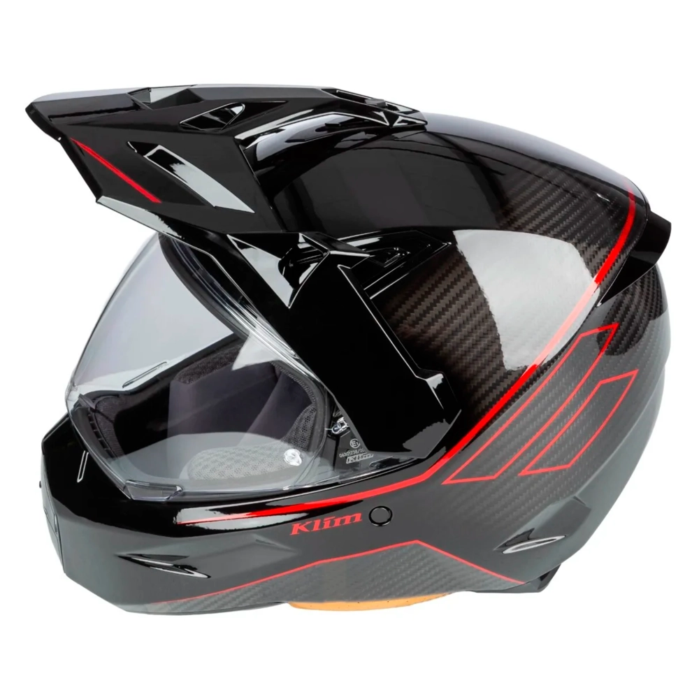 Шлем Klim X1 Alpha, цвет Quanta gloss black - fiery red, размер XL (RR)
