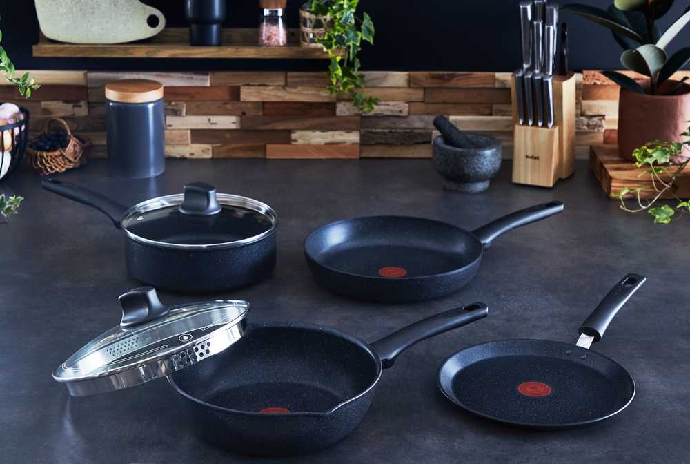 Сковорода Tefal Black Stone 24 cм G2810472