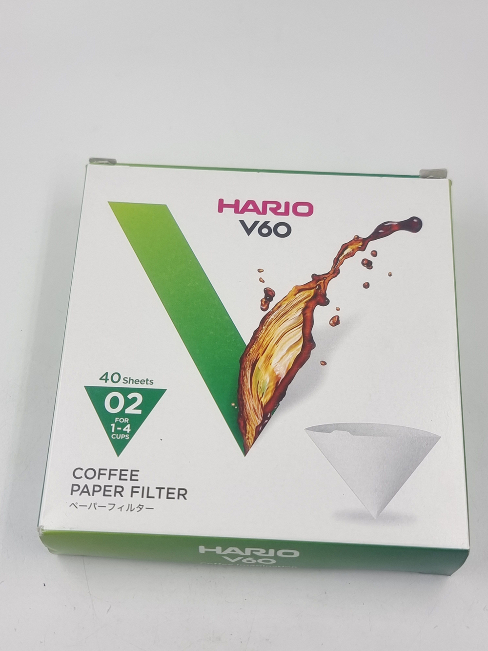 Бумажные фильтры для кофе V60, 02W, 40 шт. (Япония)