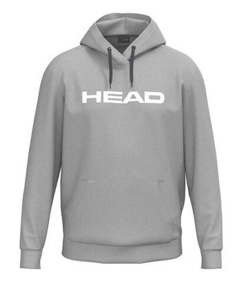 Мужская теннисная кофта Head Club Original Hoodie - grey melange