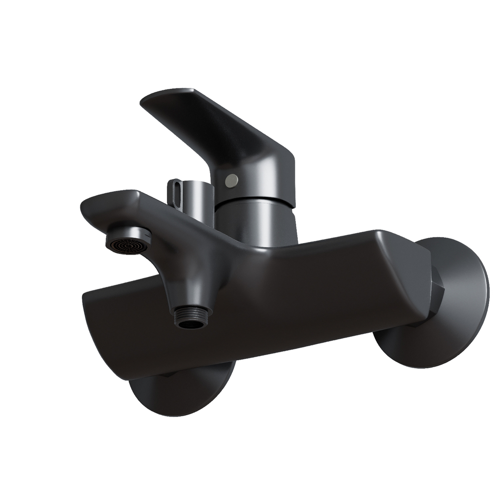 Смеситель для ванны 35k MIXLINE МЛ14-01 (ML14-01GR) ГРАФИТ
