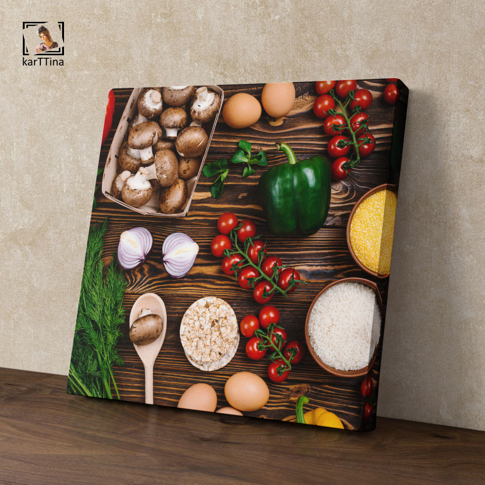 Картина karTTina "Все краски вкуса" 30х30 см