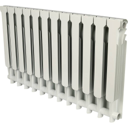 ROMMER AL500-80-80-100 12 секции радиатор алюминиевый (RAL9016)