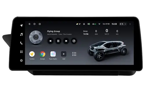 Магнитола для Lexus ES250 2012-2015 (монохром) - Teyes LUX ONE монитор 12.3" 2K QLED на Android 10, Быстрая, CarPlay, 4G SIM-слот, джойстик