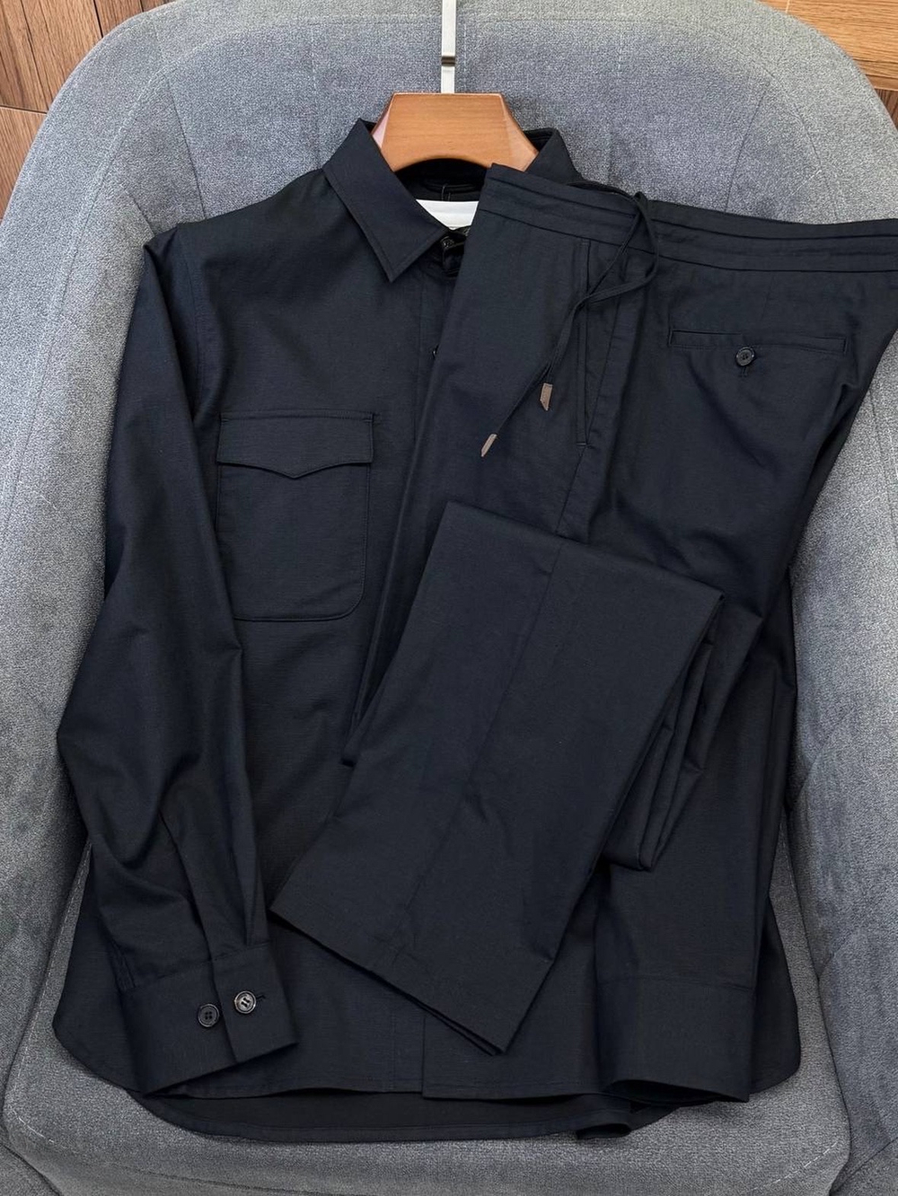 Льняной костюм Zegna