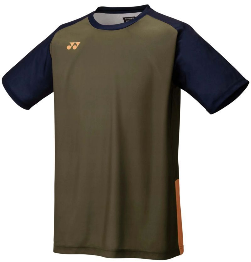 Мужская теннисная футболка Yonex Practice - oil brown