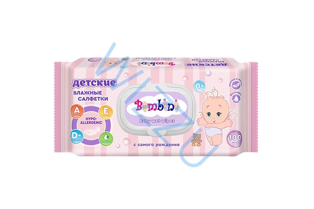 АКЦИЯ 72436 Влажные салфетки BAMBINI "Lady Style" универсальные с клапаном 25 шт/28 в уп.