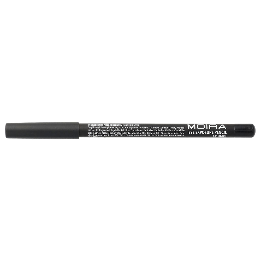 Moira Beauty, карандаш для глаз, 001 черный, 1,1 г (0,04 унции)