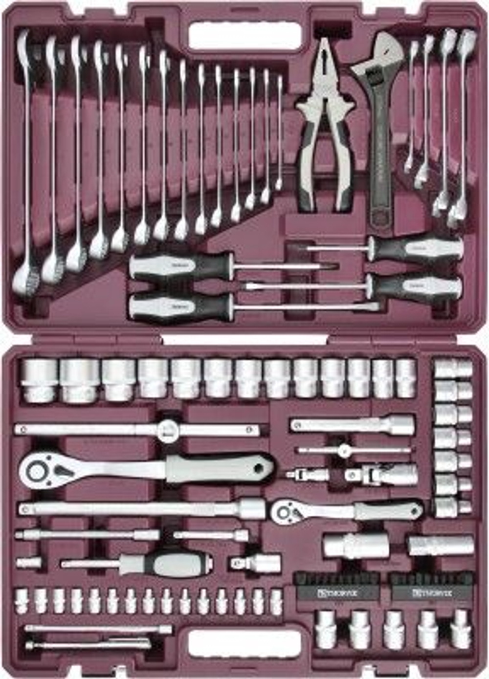Набор инструмента универсальный 1/4", 1/2"DR, 101 предмет