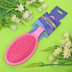 Расческа массажная «Lady Brush», форма овальная, цвет фуксия, 22,5*7см (блистер Ultramarine)