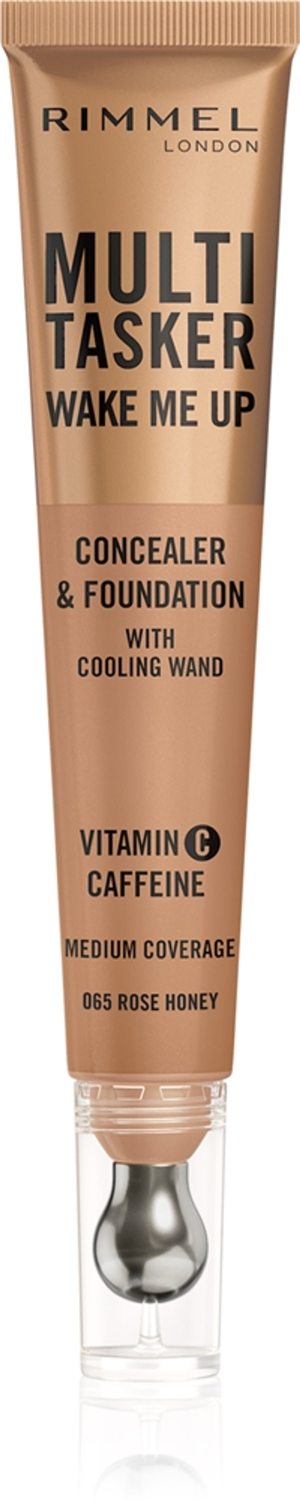 Rimmel Multi-Tasker Wake Me Up - Подклад и корректор с эффектом осветления оттенок 65 Rose Honey, 20 ml