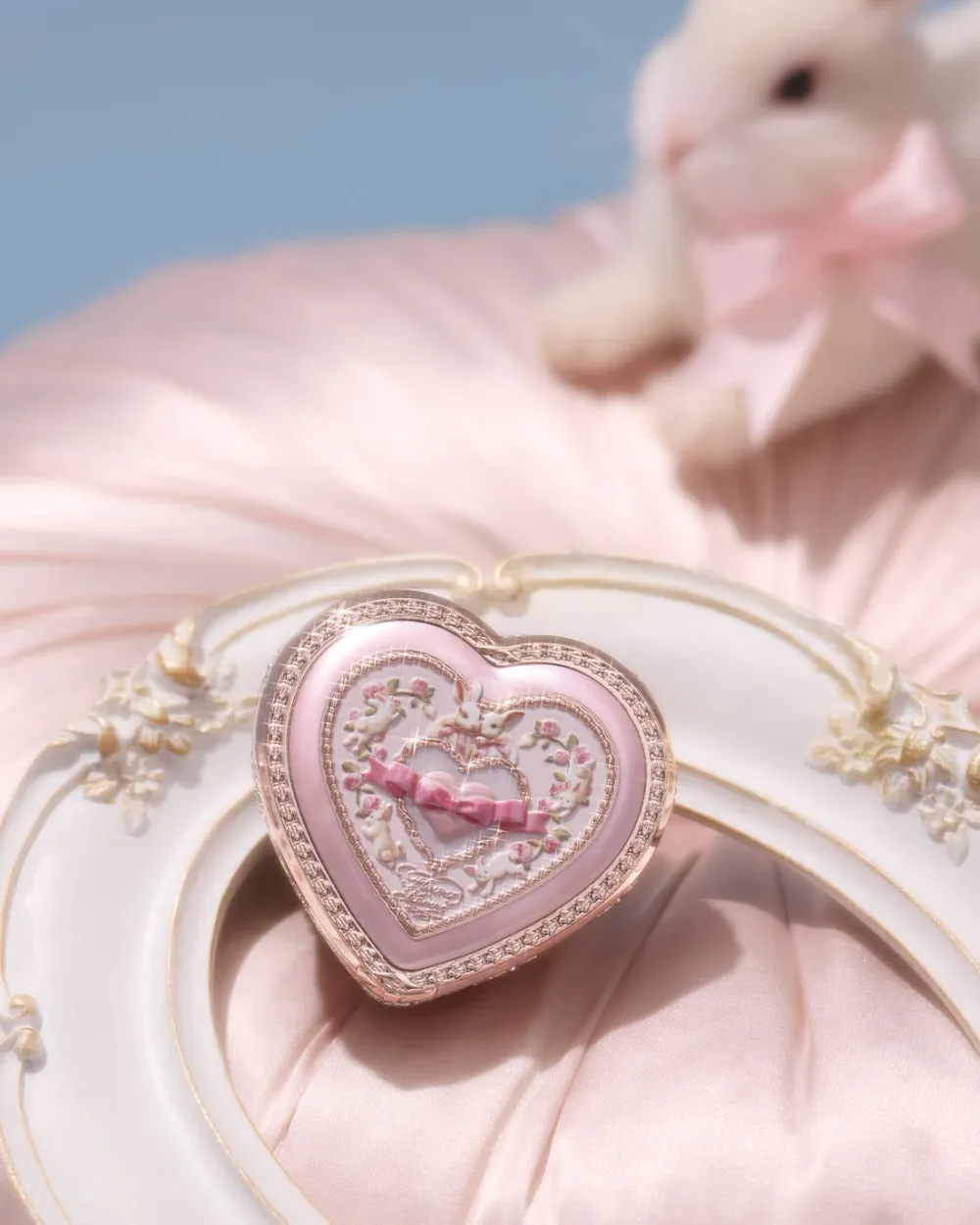 Румяна для лица Flower Knows Bunny Garden Embossed Blush - 03 Ballet Tutu