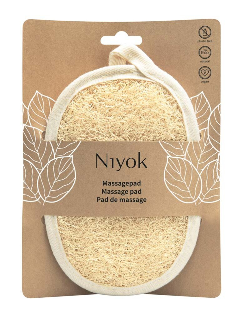 Массажная подушка с мочалкой и хлопком Niyok