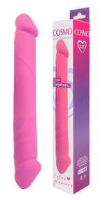 Небольшой двухголовый фаллос-стимулятор Cosmo Extra pleasure, (23 см) (Цвет: розовый)