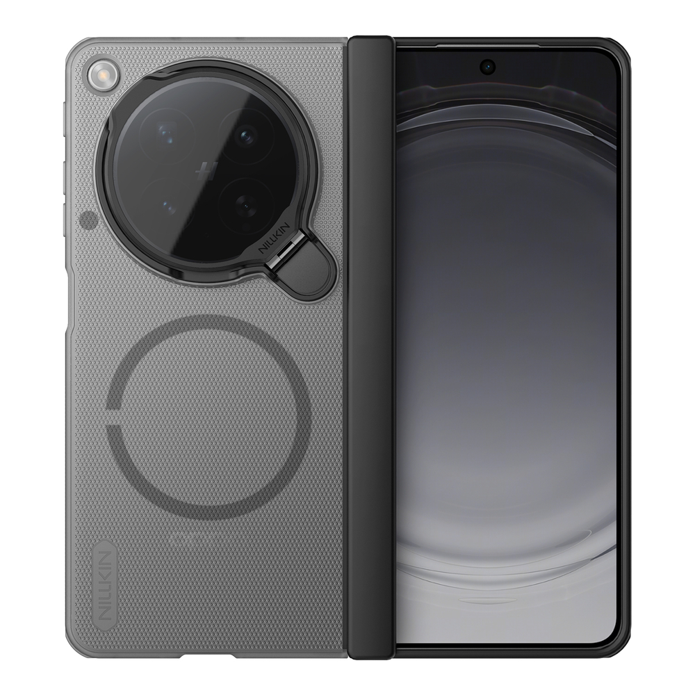 Чехол прозрачный тонированный с MagSafe на OPPO Find N6, серия Super Frosted Shield Prop Magnetic (версия с прозрачной крышкой объектива) от Nillkin