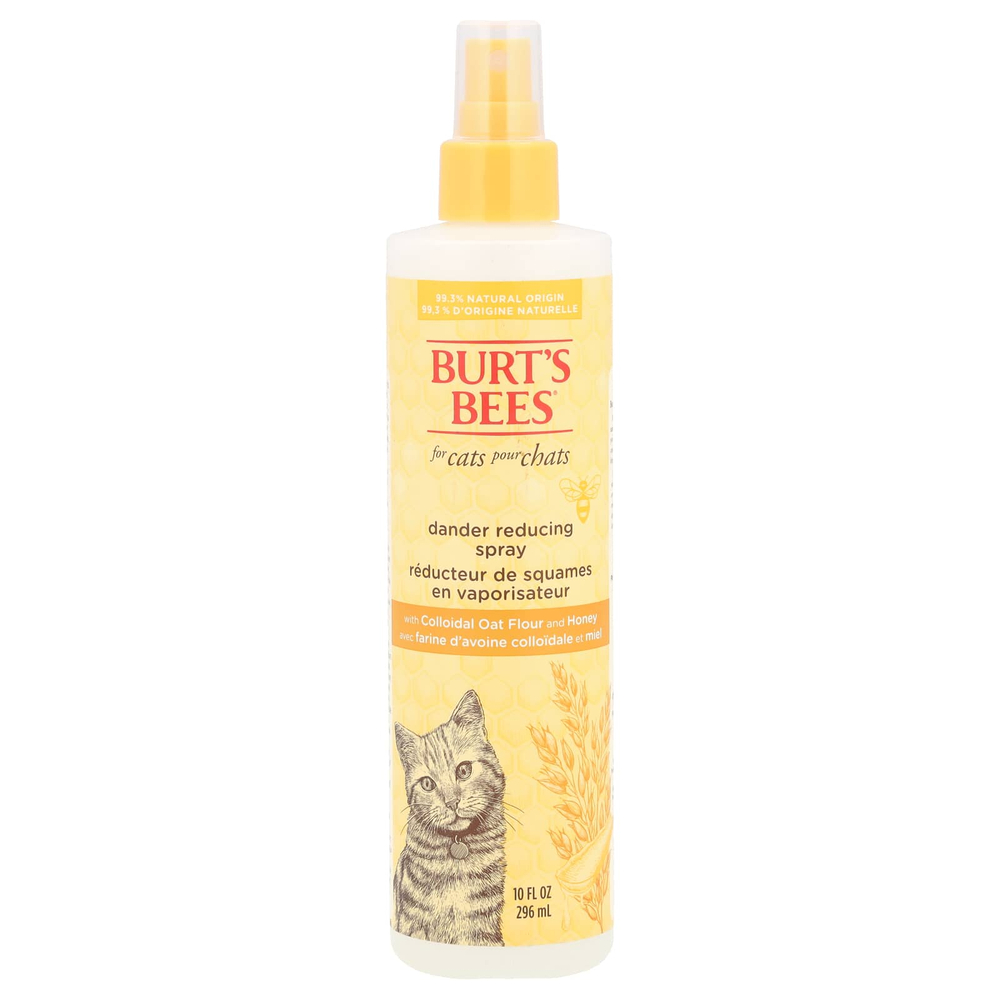 Burt's Bees, Спрей для уменьшения перхоти с коллоидной овсяной мукой и медом, для кошек, 296 мл (10 жидк. унц.)