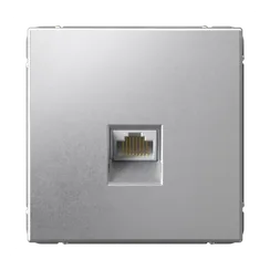 Розетка компьютерная RJ45, кат. Systeme Electric ArtGallery Алюминий GAL000386