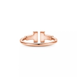 Кольцо из розового золота с бриллиантами 💎Tiffany T, В наличии