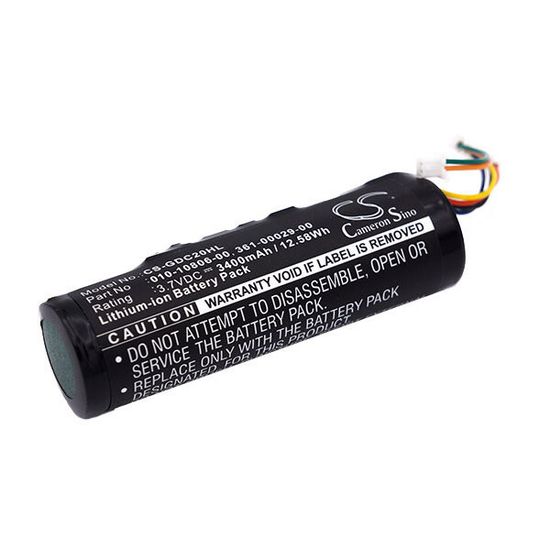 Аккумулятор усиленный 3400 mAh, 3,7V  Li-ion для Garmin DC20, DC30, DC40, Cameron Sino (CS-GDC20HL)
