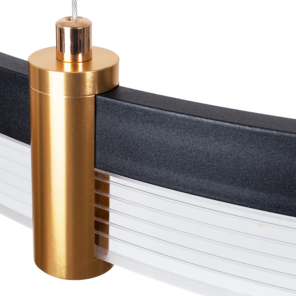 Подвесная светодиодная люстра Arte Lamp MERCURY A2185SP-3BK