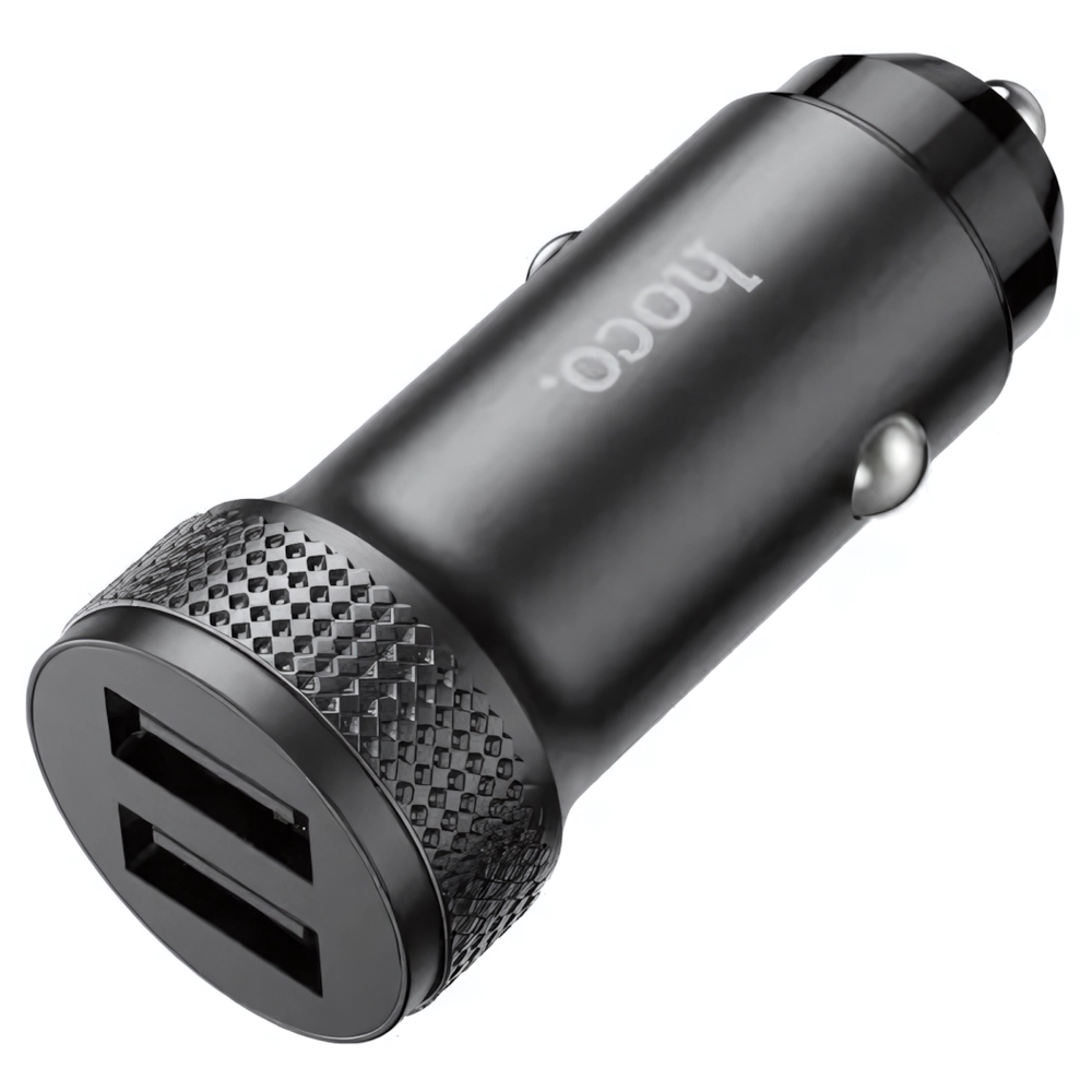 Автомобильное зарядное устройство HOCO Z49 2.4A 2xUSB Metal Gray