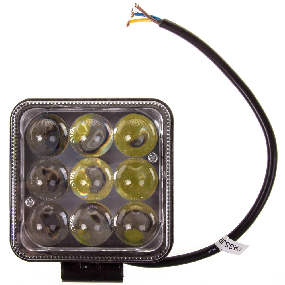 Фара дневного света 12/24 В Off-Road 27 Вт 9 LED 6000K дальний свет квадрат 105х105мм Skyway