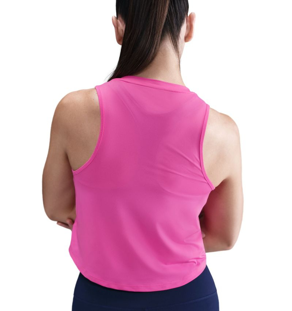 Топ теннисный Nike One Classic Dri-Fit Cropped Tank - playful pink/white