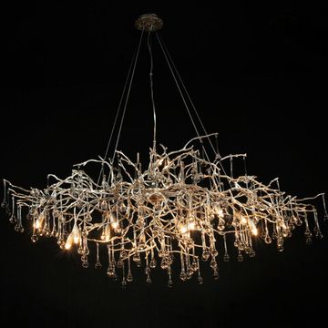 Подвесная люстра 15*G9 10067/1500 SG золото с серебром Bijout LOFT IT