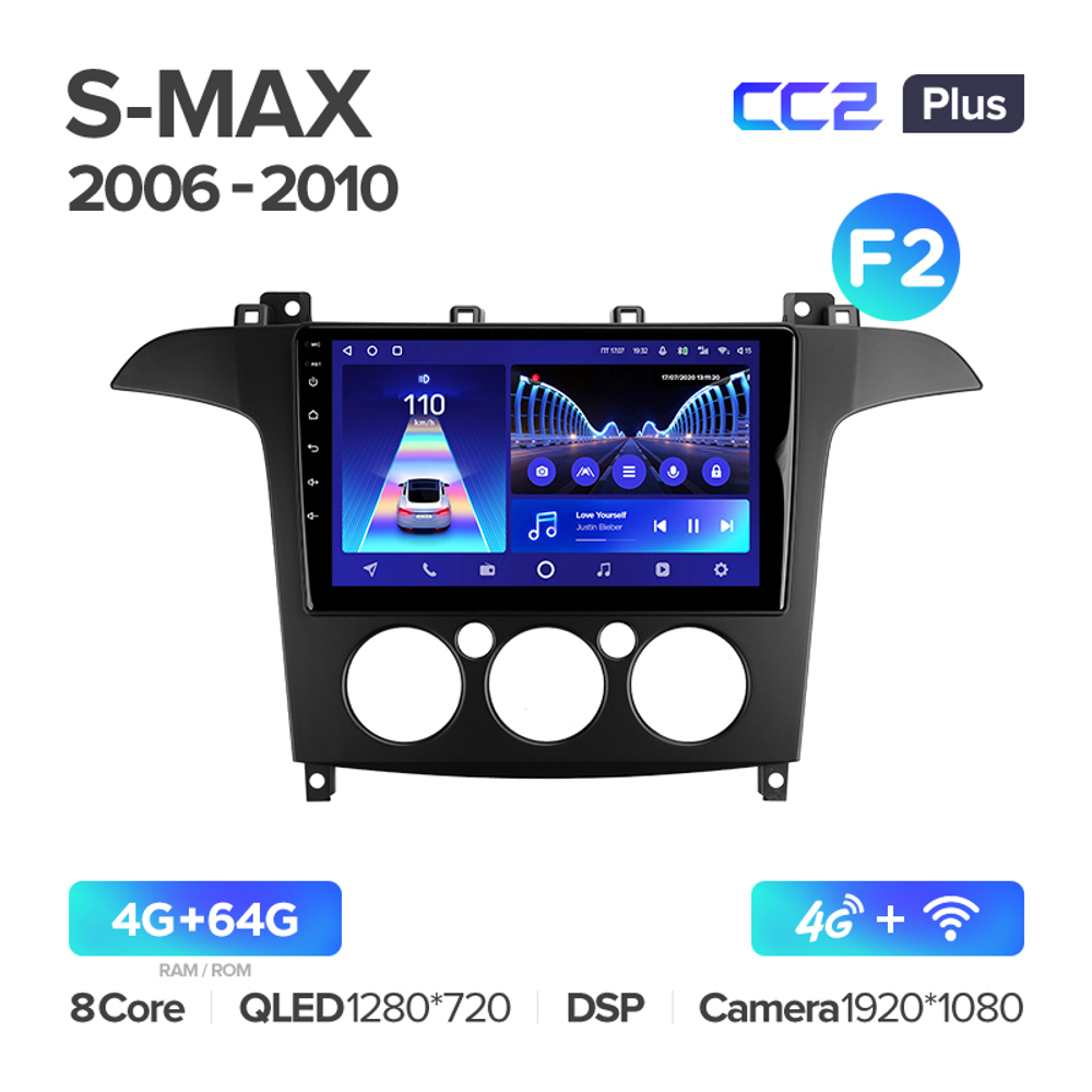 Teyes CC2 Plus 9"для Ford S-MAX  2006-2010