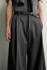 БРЮКИ WIDE FIT СО СКЛАДКАМИ — ZARA