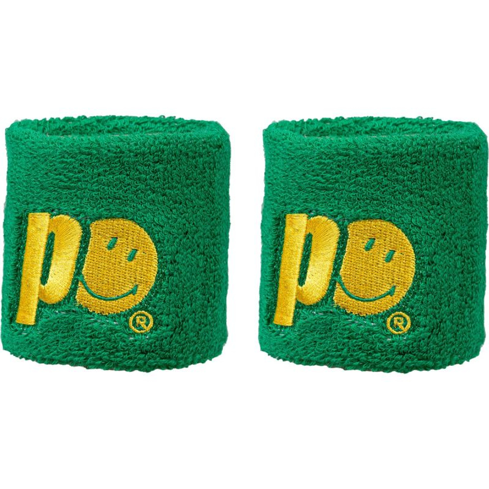 Теннисные напульсники Prince X Smiley Wristband Short 2P — green