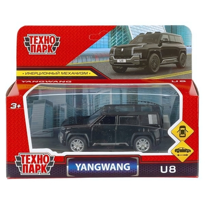Модель ин. мет. "Yangwang U8" 10,5см. черный, в коробка (Технопарк)