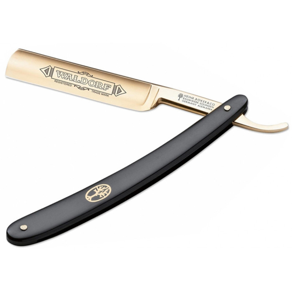 Опасная бритва Boker 140321 Waldorf 24 Karat Gold 5/8 - купить на официальном сайте по доступной цене с доставкой .