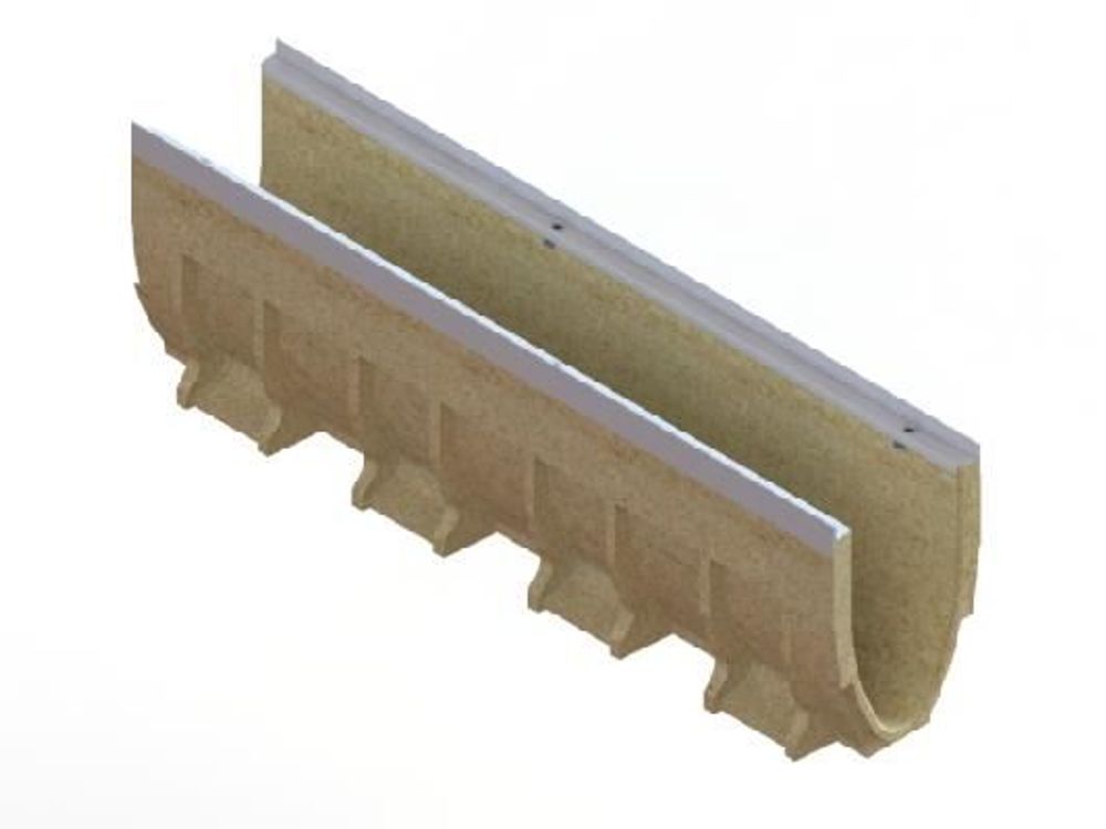 Лоток водоотводный CompoMax Drive DN150 H32 полимербетонный усиленный кл.С, D, Е