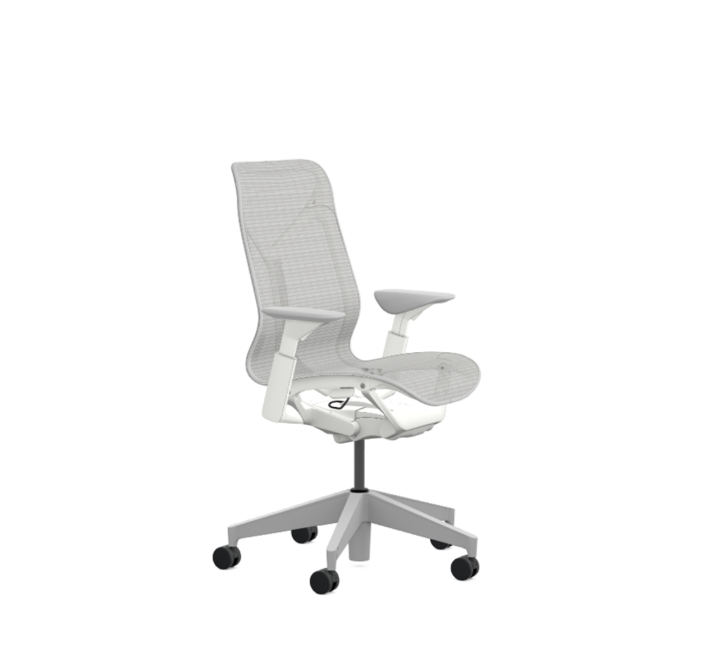 Кресло Herman Miller Cosm, средняя спинка, цвет Mineral, регулируемые подлокотники